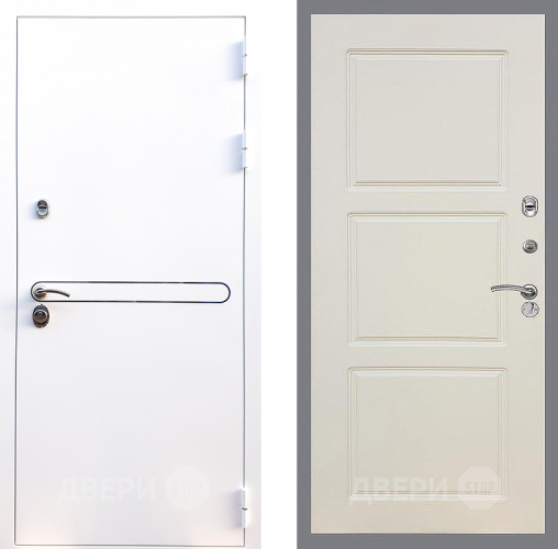 Входная металлическая Дверь Стоп Лайн Вайт ФЛ-3 Шампань в Троицк