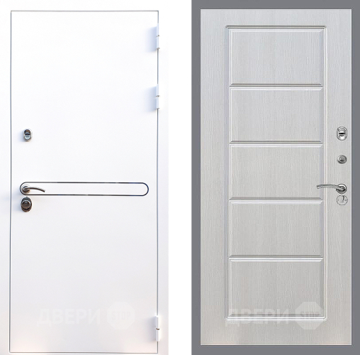 Входная металлическая Дверь Стоп Лайн Вайт ФЛ-39 Лиственница беж в Троицк