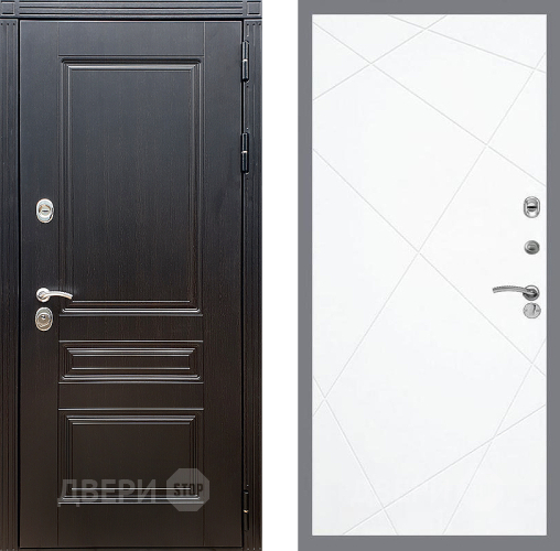 Входная металлическая Дверь Стоп МЕГАПОЛИС ФЛ-291 Силк Сноу в Троицк