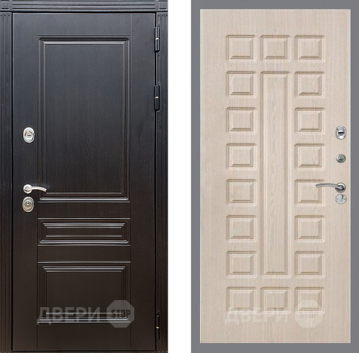 Входная металлическая Дверь Стоп МЕГАПОЛИС ФЛ-183 Беленый дуб в Троицк