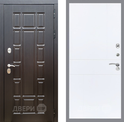 Входная металлическая Дверь Стоп НЬЮ ЙОРК ФЛ-290 Силк Сноу в Троицк