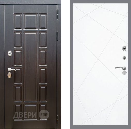 Входная металлическая Дверь Стоп НЬЮ ЙОРК ФЛ-291 Силк Сноу в Троицк