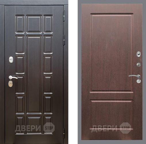 Входная металлическая Дверь Стоп НЬЮ ЙОРК ФЛ-117 Орех премиум в Троицк