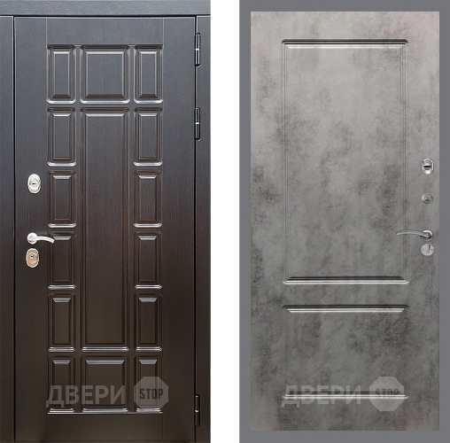 Входная металлическая Дверь Стоп НЬЮ ЙОРК ФЛ-117 Бетон темный в Троицк