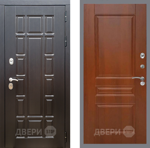 Входная металлическая Дверь Стоп НЬЮ ЙОРК ФЛ-243 Итальянский орех в Троицк