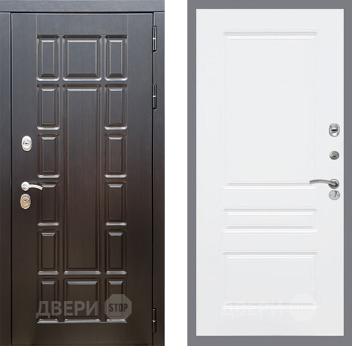 Входная металлическая Дверь Стоп НЬЮ ЙОРК ФЛ-243 Силк Сноу в Троицк