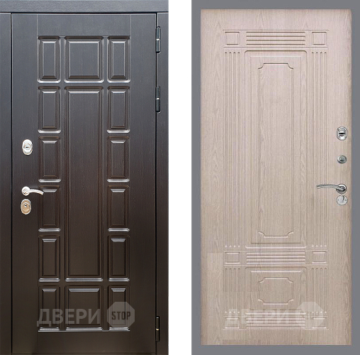 Входная металлическая Дверь Стоп НЬЮ ЙОРК ФЛ-2 Беленый дуб в Троицк