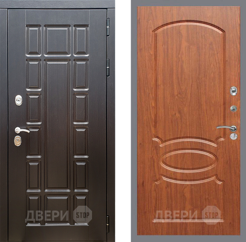 Входная металлическая Дверь Стоп НЬЮ ЙОРК ФЛ-128 Береза мореная в Троицк