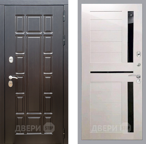 Входная металлическая Дверь Стоп НЬЮ ЙОРК СБ-18 Лиственница беж в Троицк