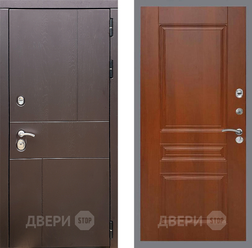 Входная металлическая Дверь Стоп УРБАН ФЛ-243 Итальянский орех в Троицк