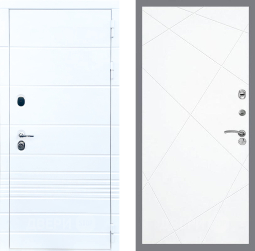 Входная металлическая Дверь Стоп ТРЕНДО ФЛ-291 Силк Сноу в Троицк