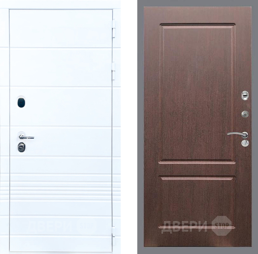 Дверь Стоп ТРЕНДО ФЛ-117 Орех премиум в Троицк