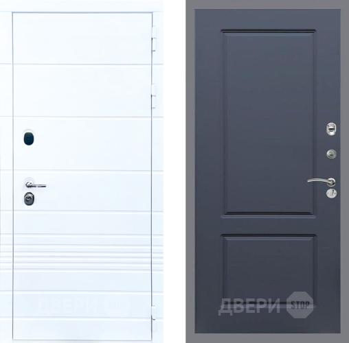 Входная металлическая Дверь Стоп ТРЕНДО ФЛ-117 Силк титан в Троицк