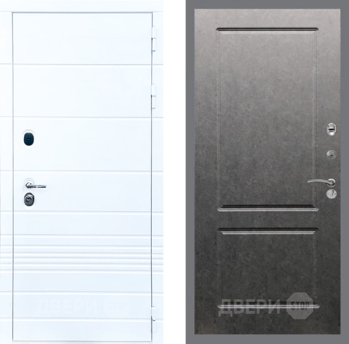 Дверь Стоп ТРЕНДО ФЛ-117 Штукатурка графит в Троицк