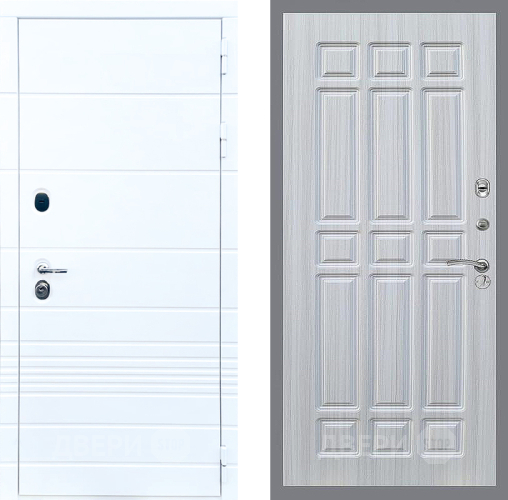 Входная металлическая Дверь Стоп ТРЕНДО ФЛ-33 Сандал белый в Троицк