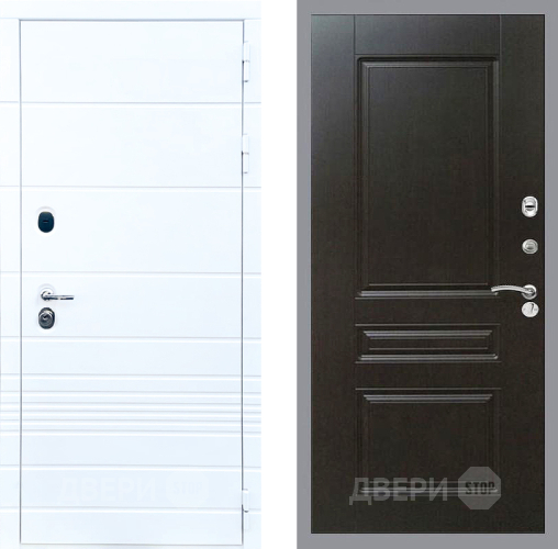 Входная металлическая Дверь Стоп ТРЕНДО ФЛ-243 Венге в Троицк