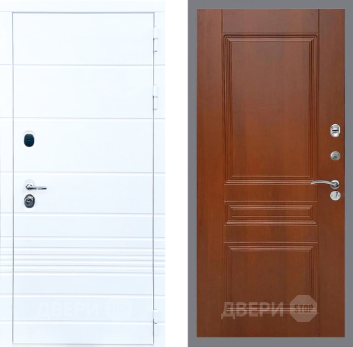 Входная металлическая Дверь Стоп ТРЕНДО ФЛ-243 Итальянский орех в Троицк