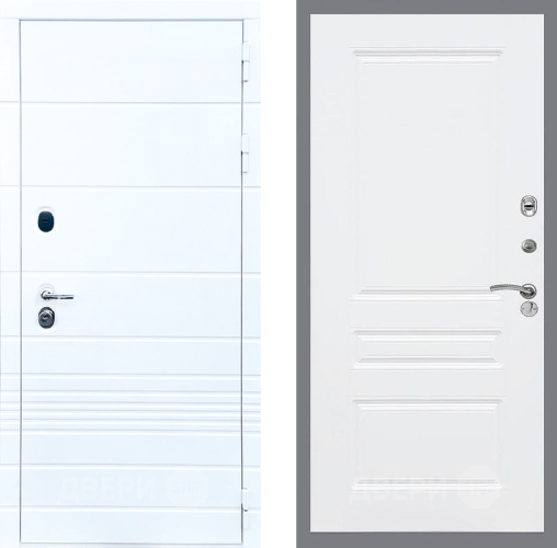 Входная металлическая Дверь Стоп ТРЕНДО ФЛ-243 Силк Сноу в Троицк