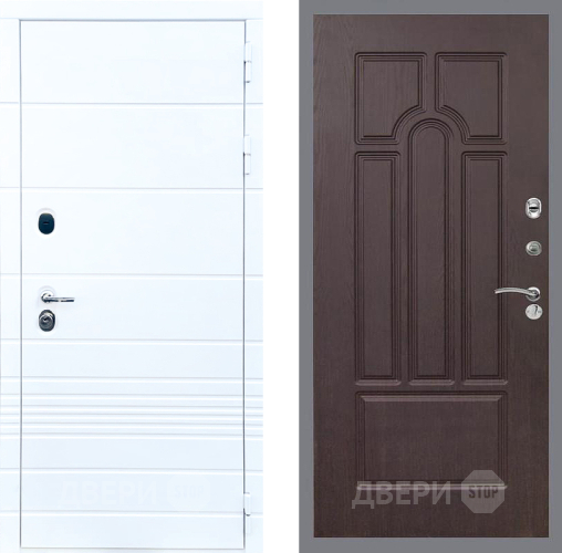 Входная металлическая Дверь Стоп ТРЕНДО ФЛ-58 Венге в Троицк