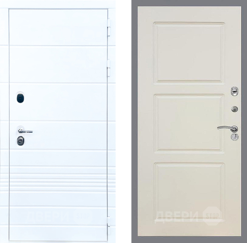 Входная металлическая Дверь Стоп ТРЕНДО ФЛ-3 Шампань в Троицк