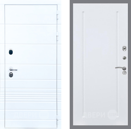 Входная металлическая Дверь Стоп ТРЕНДО ФЛ-68 Силк Сноу в Троицк