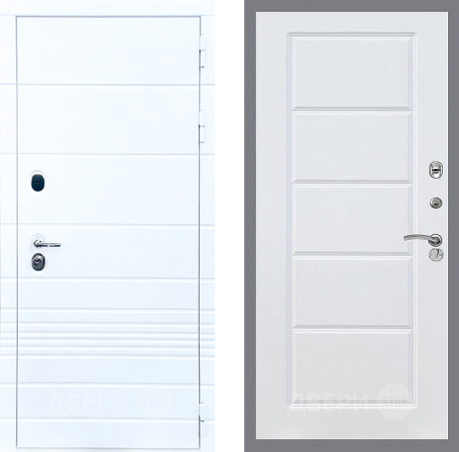 Входная металлическая Дверь Стоп ТРЕНДО ФЛ-39 Силк Сноу в Троицк