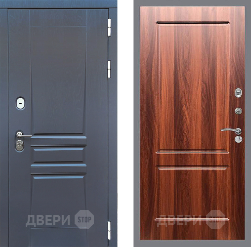 Входная металлическая Дверь Стоп ПЛАТИНУМ ФЛ-117 Итальянский орех в Троицк