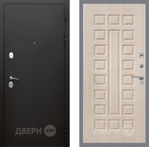 Входная металлическая Дверь Стоп КЛАССИК Шагрень ФЛ-183 Беленый дуб в Троицк