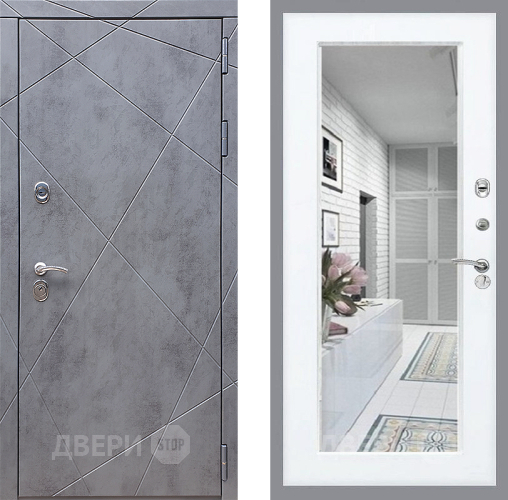 Дверь Стоп Лучи Зеркало Силк Сноу в Троицк