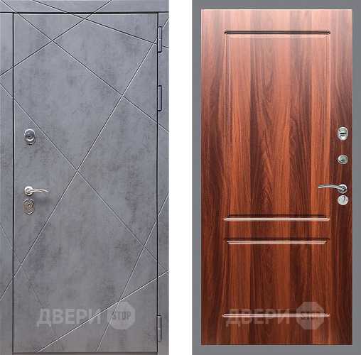 Дверь Стоп Лучи ФЛ-117 Итальянский орех в Троицк