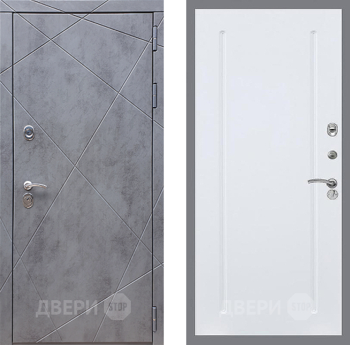 Входная металлическая Дверь Стоп Лучи ФЛ-68 Силк Сноу в Троицк