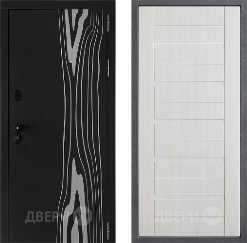 Входная металлическая Дверь Дверной континент ДК-12 ФЛ-70 Лиственница белая в Троицк