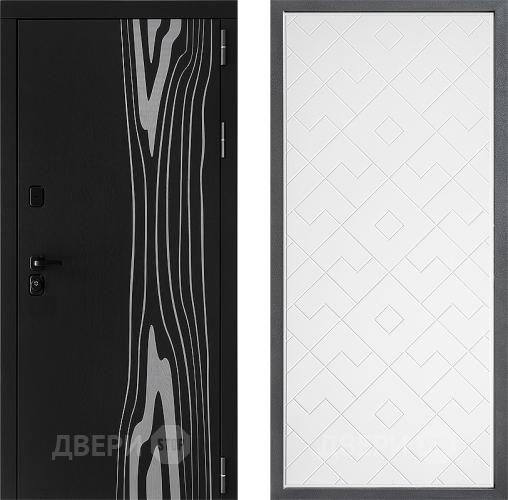 Входная металлическая Дверь Дверной континент ДК-12 ФЛ-Тиффани Белый софт в Троицк