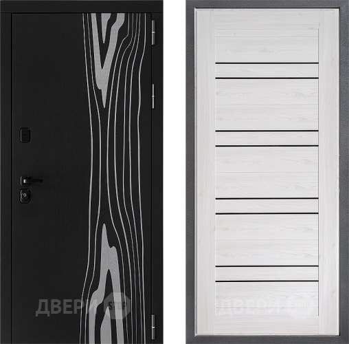 Входная металлическая Дверь Дверной континент ДК-12 ФЛ-49 Сосна белая в Троицк