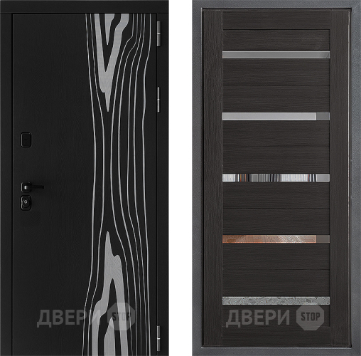 Входная металлическая Дверь Дверной континент ДК-12 ФЛ-47 Венге в Троицк