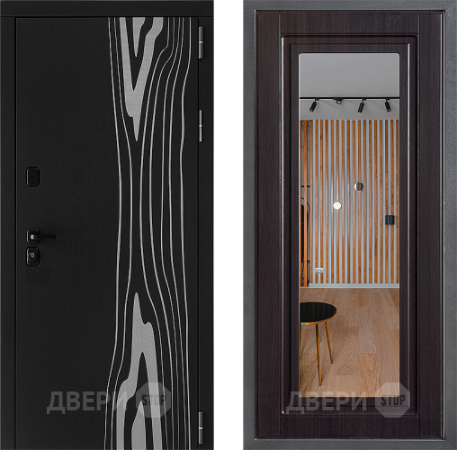 Дверь Дверной континент ДК-12 ФЛЗ Зеркало Венге в Троицк