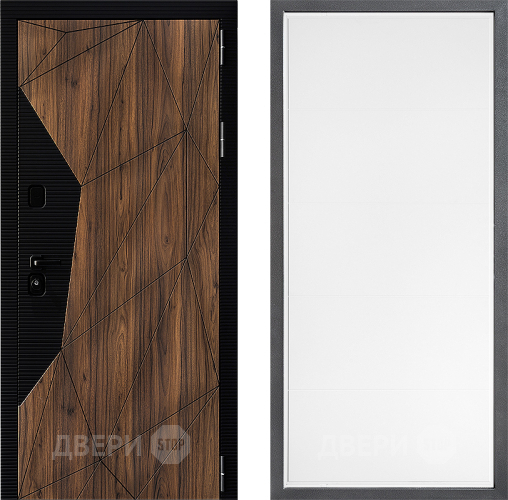 Входная металлическая Дверь Дверной континент ДК-11 ФЛ-649 Белый софт в Троицк