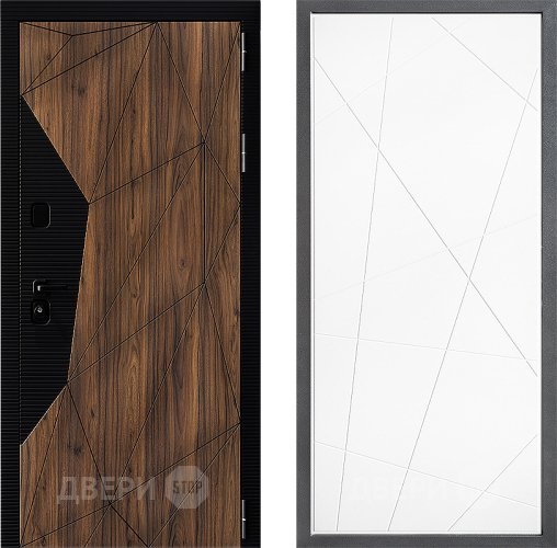 Входная металлическая Дверь Дверной континент ДК-11 ФЛ-655 Белый софт в Троицк