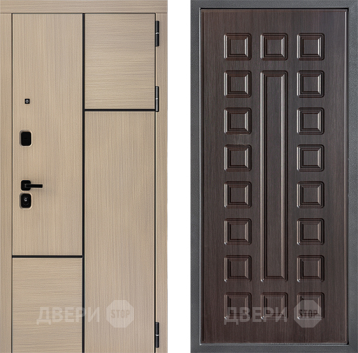 Входная металлическая Дверь Дверной континент ДК-14 ФЛ-183 Венге в Троицк