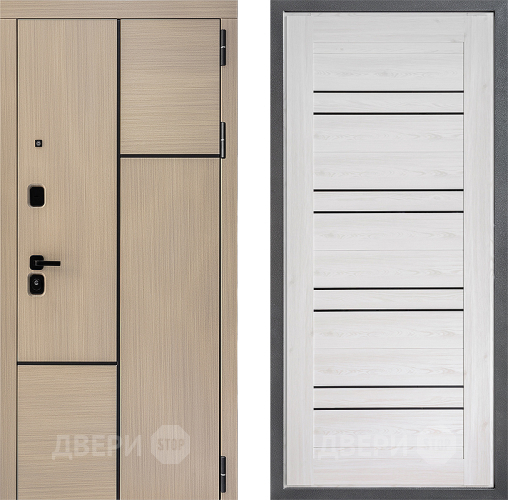 Входная металлическая Дверь Дверной континент ДК-14 ФЛ-49 Сосна белая в Троицк
