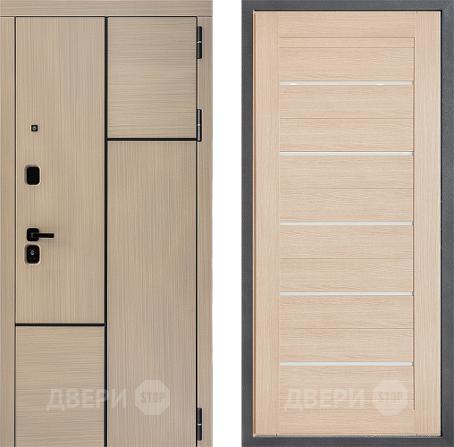 Входная металлическая Дверь Дверной континент ДК-14 ФЛ-46 Капучино в Троицк