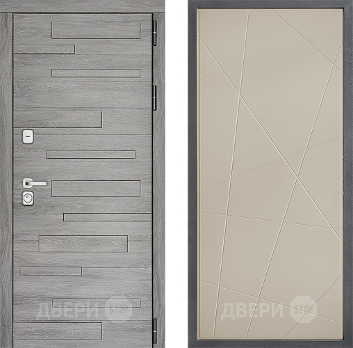 Входная металлическая Дверь Дверной континент ДК-10 ФЛ-655 Капучино в Троицк