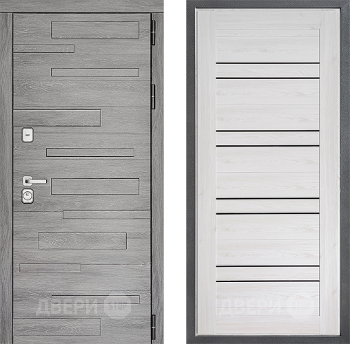 Входная металлическая Дверь Дверной континент ДК-10 ФЛ-49 Сосна белая в Троицк