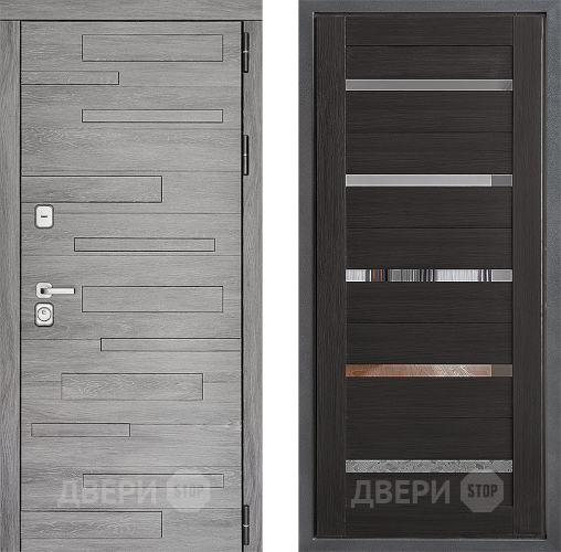 Входная металлическая Дверь Дверной континент ДК-10 ФЛ-47 Венге в Троицк