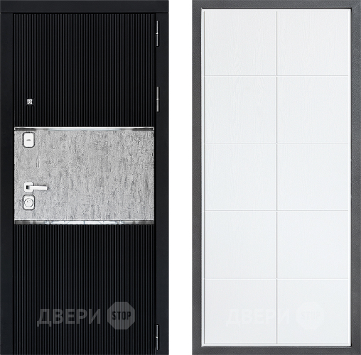 Входная металлическая Дверь Дверной континент ДК-13 ФЛ-Кватро Белое дерево в Троицк