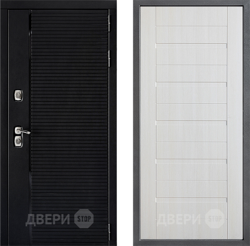 Входная металлическая Дверь Дверной континент ДК-1 ФЛ-70 Лиственница белая в Троицк