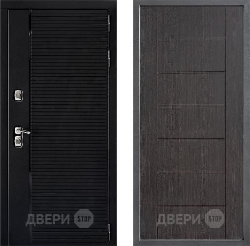 Входная металлическая Дверь Дверной континент ДК-1 ФЛ-Лайн Венге в Троицк