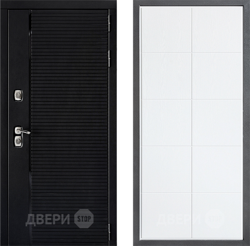 Входная металлическая Дверь Дверной континент ДК-1 ФЛ-Кватро Белое дерево в Троицк