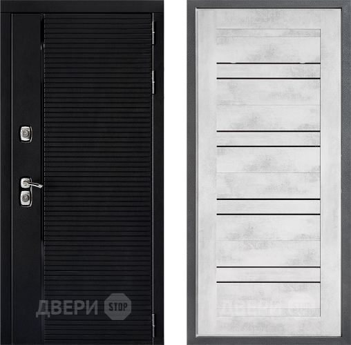 Входная металлическая Дверь Дверной континент ДК-1 ФЛ-49 Бетон снежный в Троицк