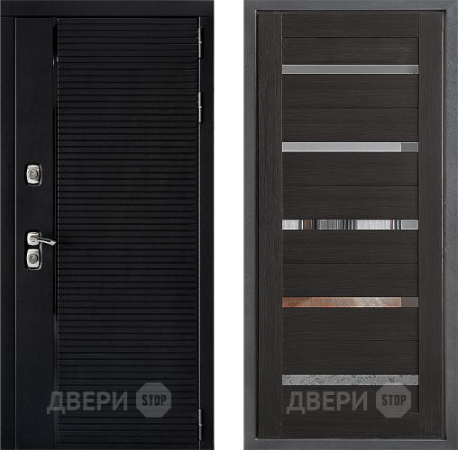 Входная металлическая Дверь Дверной континент ДК-1 ФЛ-47 Венге в Троицк